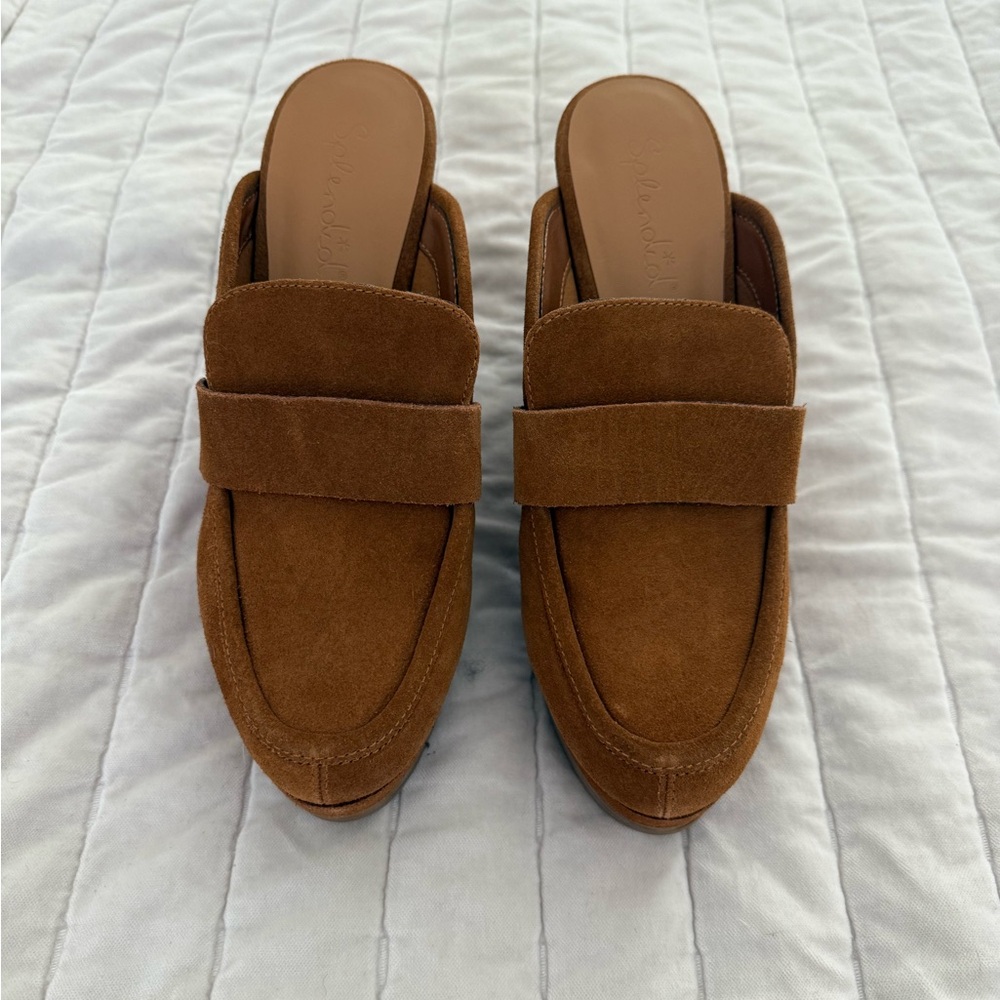 Brown Suede Splendid clogs